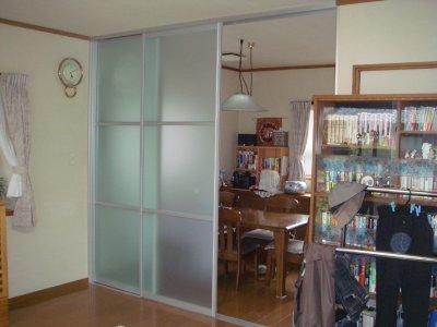 すっきりした室内の仕切り