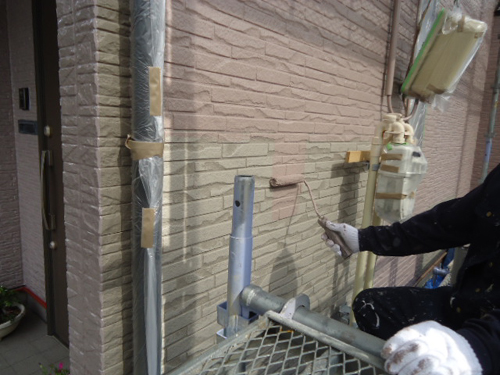 ムキ塗装 (一回目)