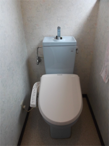 既存トイレにウォシュレット装着！