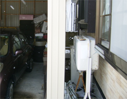 エコキュートー：施工前