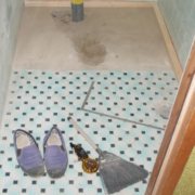 トイレ改修：施工中