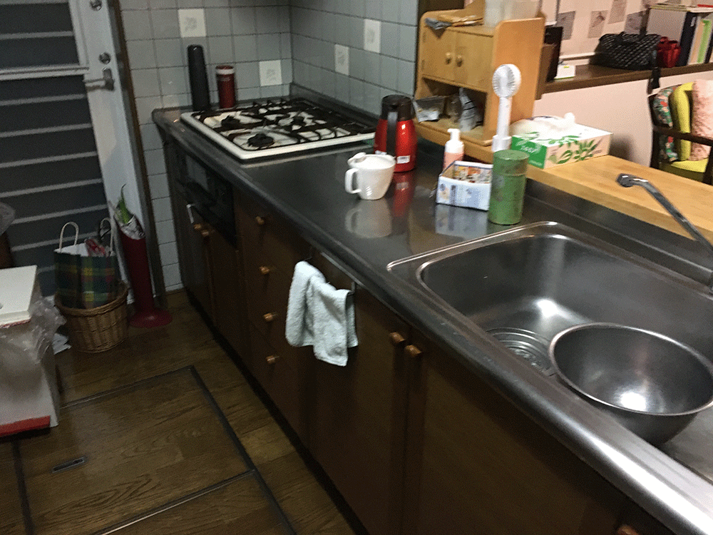キッチン改修工事：ビフォー